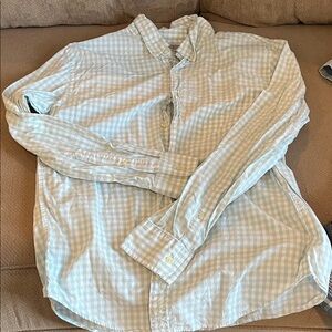 J. Crew Sky Blue Gingham Button Down Shirt